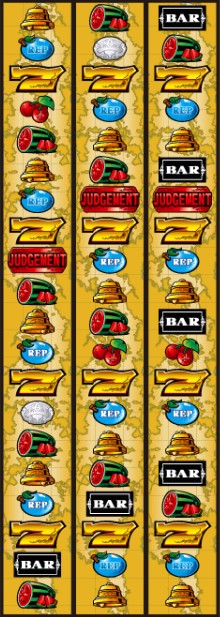 パチスロ ルーレットクイーン 女神の羅針盤 スロット新台 リール配列